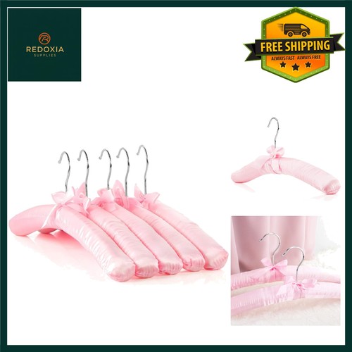 Luxurious pink satin padded - satin,