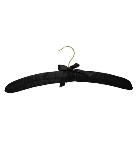 Satin hangers black - satin,