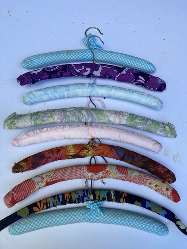 Vintage padded coat hangers x - padded,