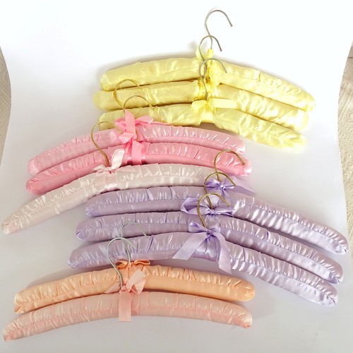 X11 satin padded coat - satin, hangers