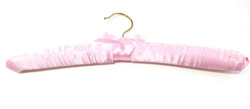 Satin padded coat hangers - satin,