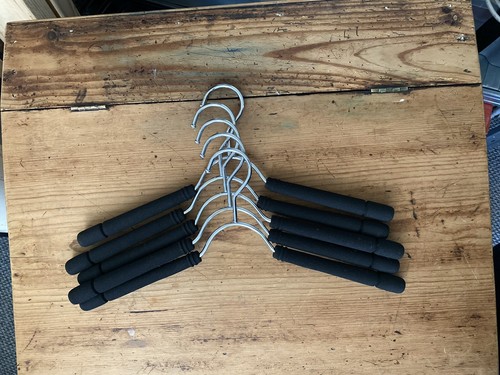 Metal padded clothes hangers - metal,