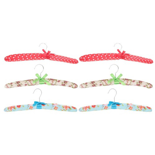 6pcs wooden padded clothes - padded,