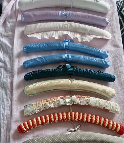 Vintage padded coat hangers - vintage,