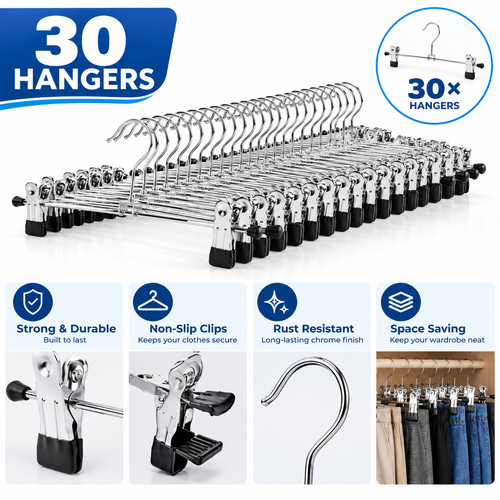 Metal clip hangers adjustable - clip,