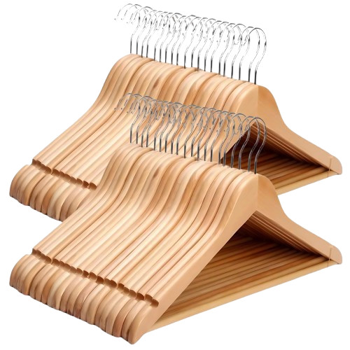 Wooden coat hangers suit - hangers,