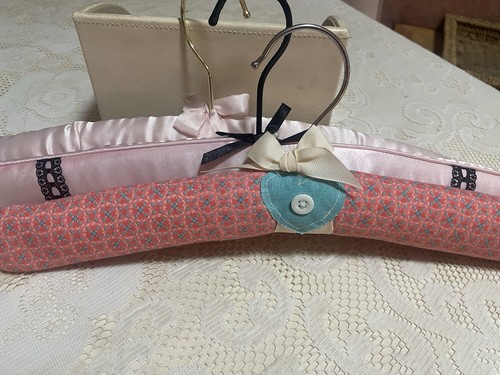 Three satin covered - , clothes