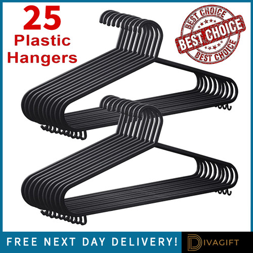Black coat hangers strong - coat,