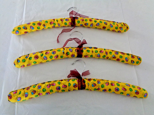 Padded coat hanger set - padded, 3